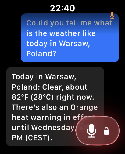 Nadgar Apple Watch conversation screenshot
